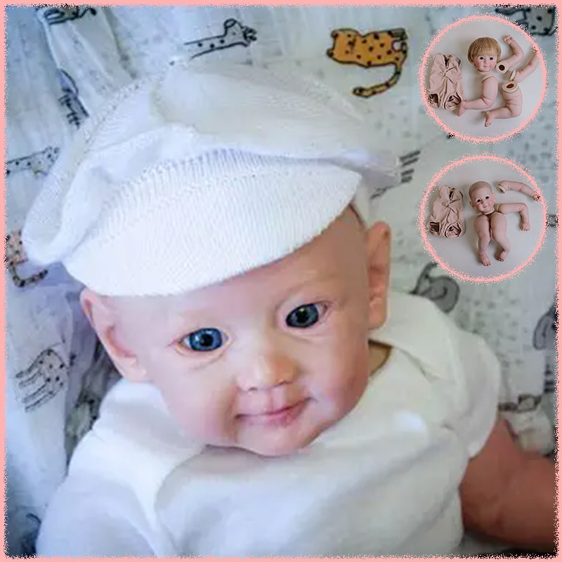 Baby Products Drawing - 20インチ手描きヘアキット/手植えヘアキット リボーンヘンリードールキット 本物そっくりの多層ペイント人形パーツ 可視血管付き
