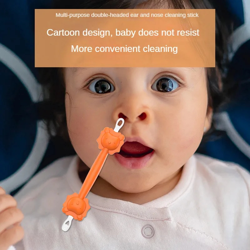 Baby Nose Cleaner - 2024年新型 ベビークリーナースプーン 両頭ソフトワックスキュレットピッカー 鼻クリーナー シリコン耳垢ピッカー クリーンツイーザー