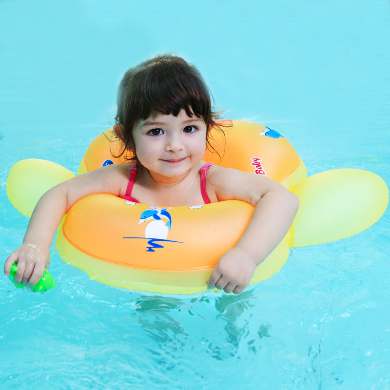 Baby Swimming Floater - ベビー水泳リングインフレータブル脇浮き輪ビーチ子供プールアクセサリーサークル入浴インフレータブル幼児リング水のおもちゃ