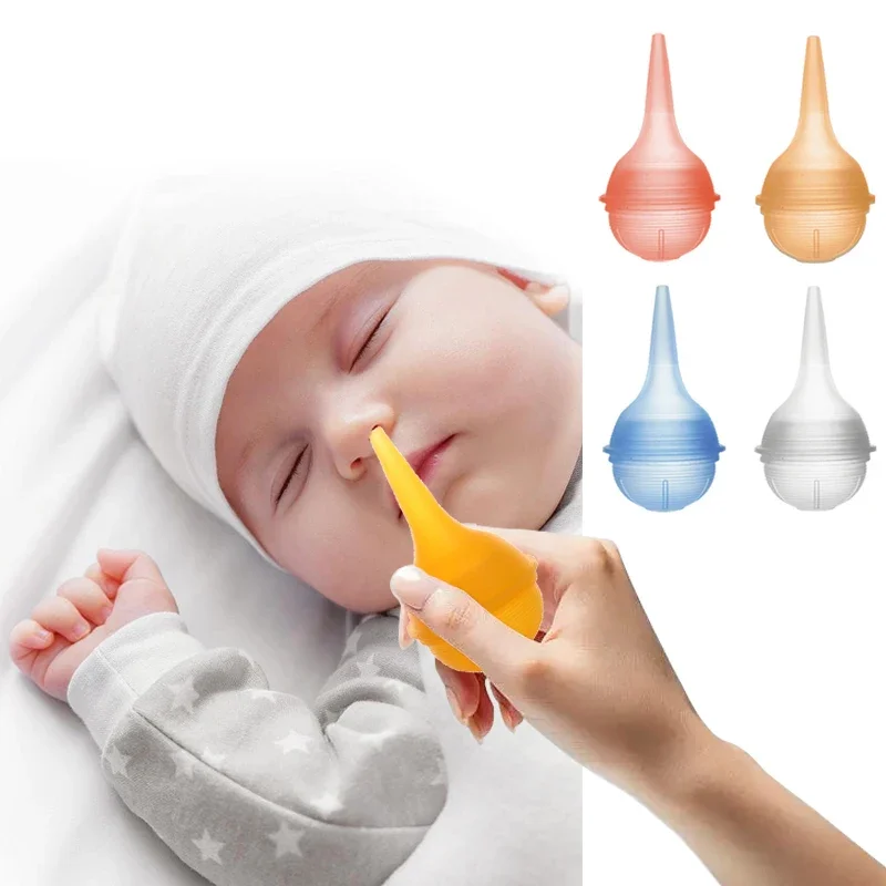 Baby Nose Cleaner - 再利用可能な透明シリコンベビー耳シリンジ & 鼻吸引器新生児マニュアル鼻水や粘液を吸います鼻球耳シリンジ洗浄可能