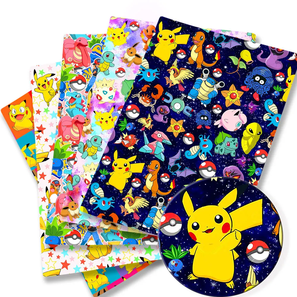 Baby Products In Japan - ポケモン漫画生地 140*50 センチメートル手作り縫製パッチワークキルティングベビードレスホームシートプリント生地生地縫製子供