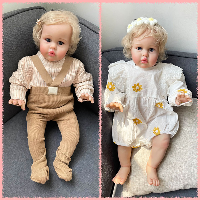 Baby Products Newborn - 幼児プリンセスガール エリー 22インチ リアルな新生児リボーンドール ソフトタッチ 3Dスキン