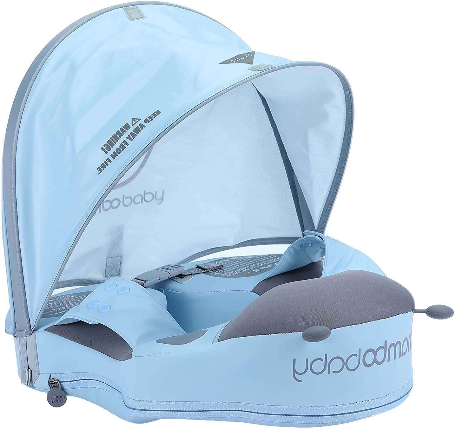 Baby Swimming Floater - ベビー幼児用浮き輪、横向き浮き輪、マンボベビー非膨張式ベビーウエストフロート、水泳トレーナー、ソリッド幼児用プールフロート