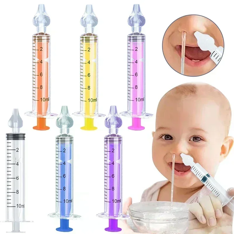 Baby Nose Cleaner - 赤ちゃん用シリコン鼻吸引器,鼻クリーナー,子供用鼻炎洗浄器,再利用可能,子供用洗浄