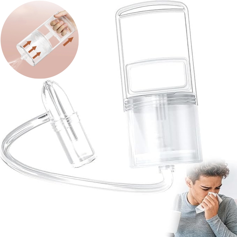 Baby Nose Cleaner - 赤ちゃん用の手動鼻吸い器、大人用真空吸引鼻洗浄器、副鼻腔炎緩和用強力ハンドポンプ、鼻水除去ツール