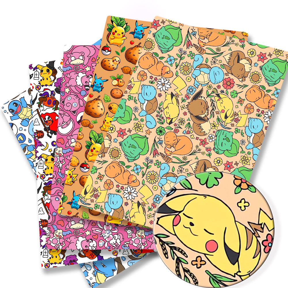 Baby Products In Japan - 子供のためのポケモン漫画プリント生地,手作りの縫製,パッチワーク,キルティング,ベビードレス,ホームシート,140x50cm