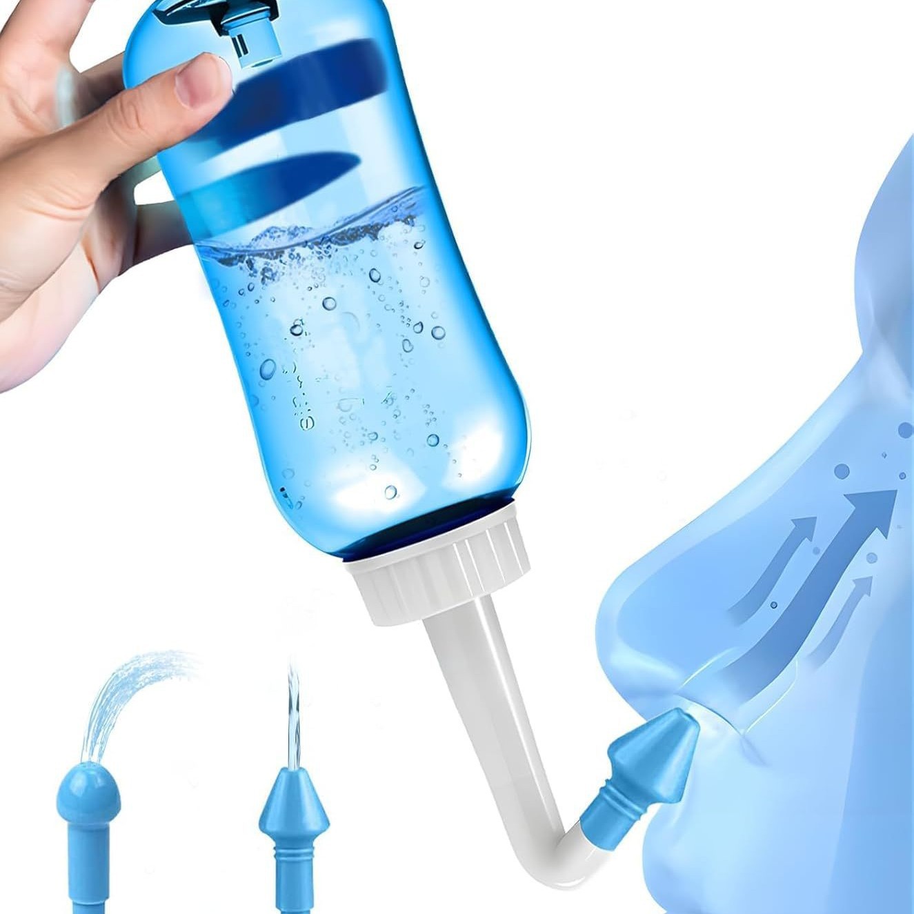 Baby Nose Cleaner - 300/500ML鼻洗浄器 鼻洗浄ボトル 鼻保護具 アレルギー性鼻炎予防 大人と子供用 ネティポット