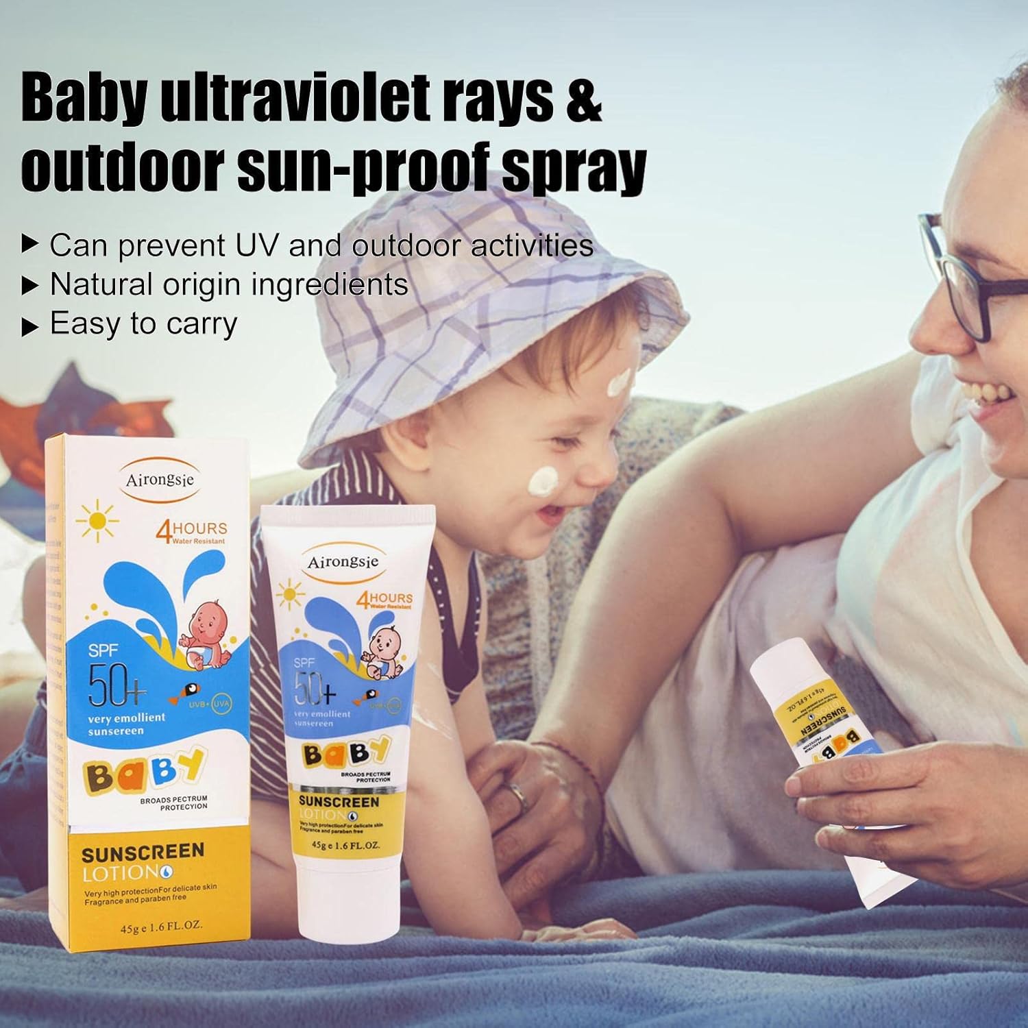 敏感肌用ベビーサンブロックローション、子供用保護クリーム、敏 - Baby Sunscreen Lotion のレビューと価格