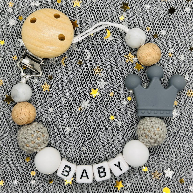 赤ちゃんやおしゃぶり用のパーソナライズされたブナ材の縫い付け - Baby Products Newborn のレビューと価格