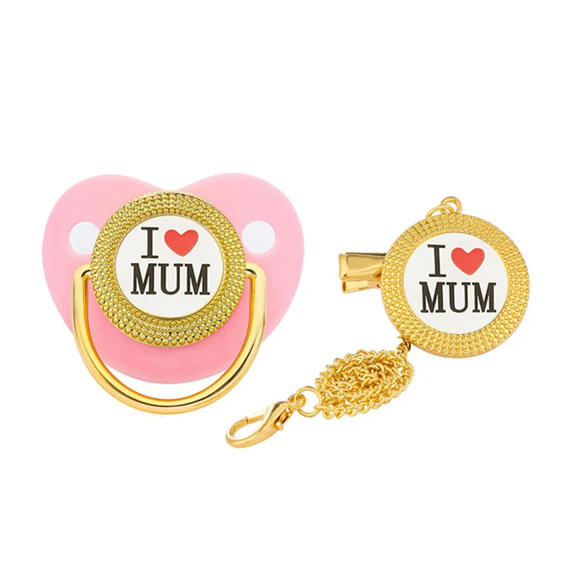 I Love Mum Dad Baby おしゃぶりチェーンク - Baby Products Newborn のレビューと価格