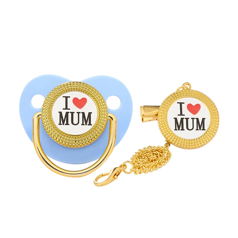 I Love Mum Dad Baby おしゃぶりチェーンク - Baby Products Newborn のレビューと価格