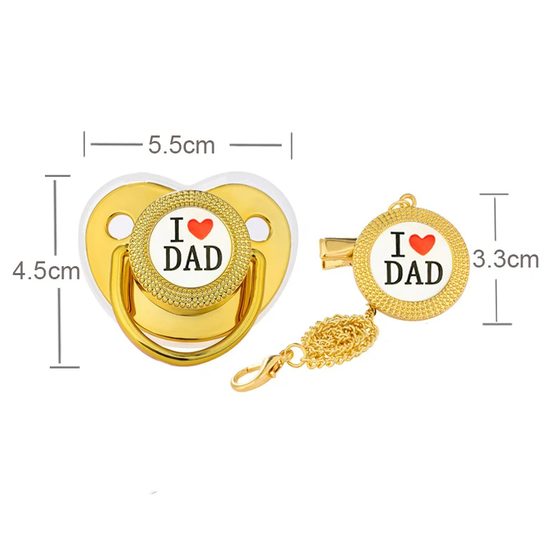 I Love Mum Dad Baby おしゃぶりチェーンク - Baby Products Newborn のレビューと価格
