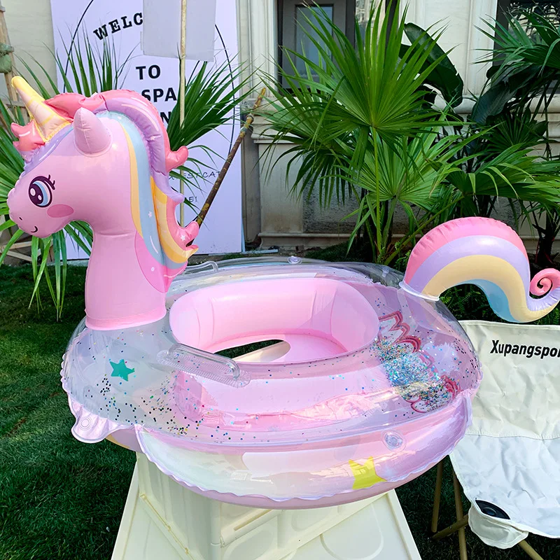 子供のためのユニコーン型のインフレータブルブイ,レインボーと - Baby Swimming Floater のレビューと価格