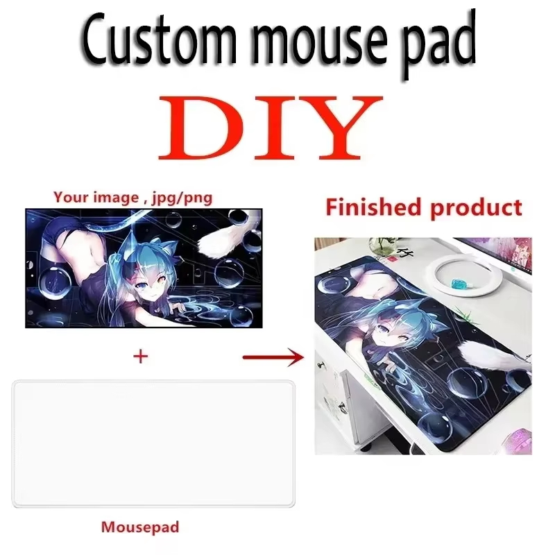 DIYカスタムマウスパッドXXLアニメ写真マウスパッドデスク - Play Mat のレビューと価格