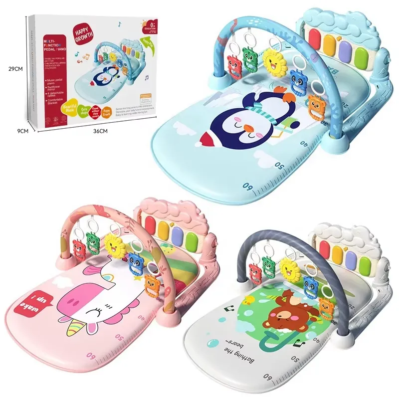 ベビーアクティビティジムプレイマット、ピアノ付きソフト感覚発 - Play Mat のレビューと価格