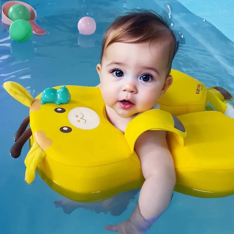 赤ちゃんと子供のための非膨張式インフレータブルスイミングプー - Baby Swimming Floater のレビューと価格