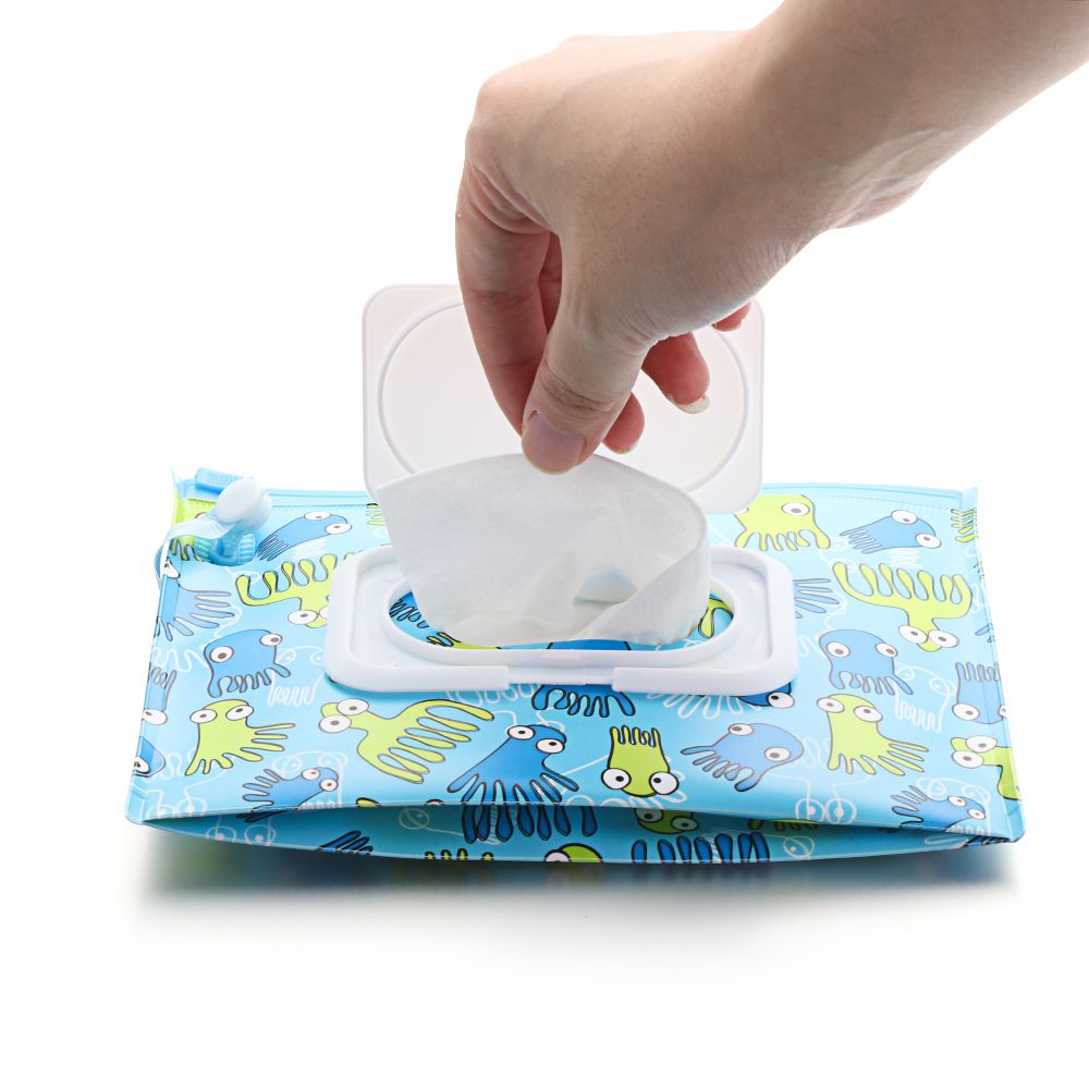 ポータブルフリップカバーウェットティッシュバッグ化粧ポーチス - Baby Products Korean のレビューと価格