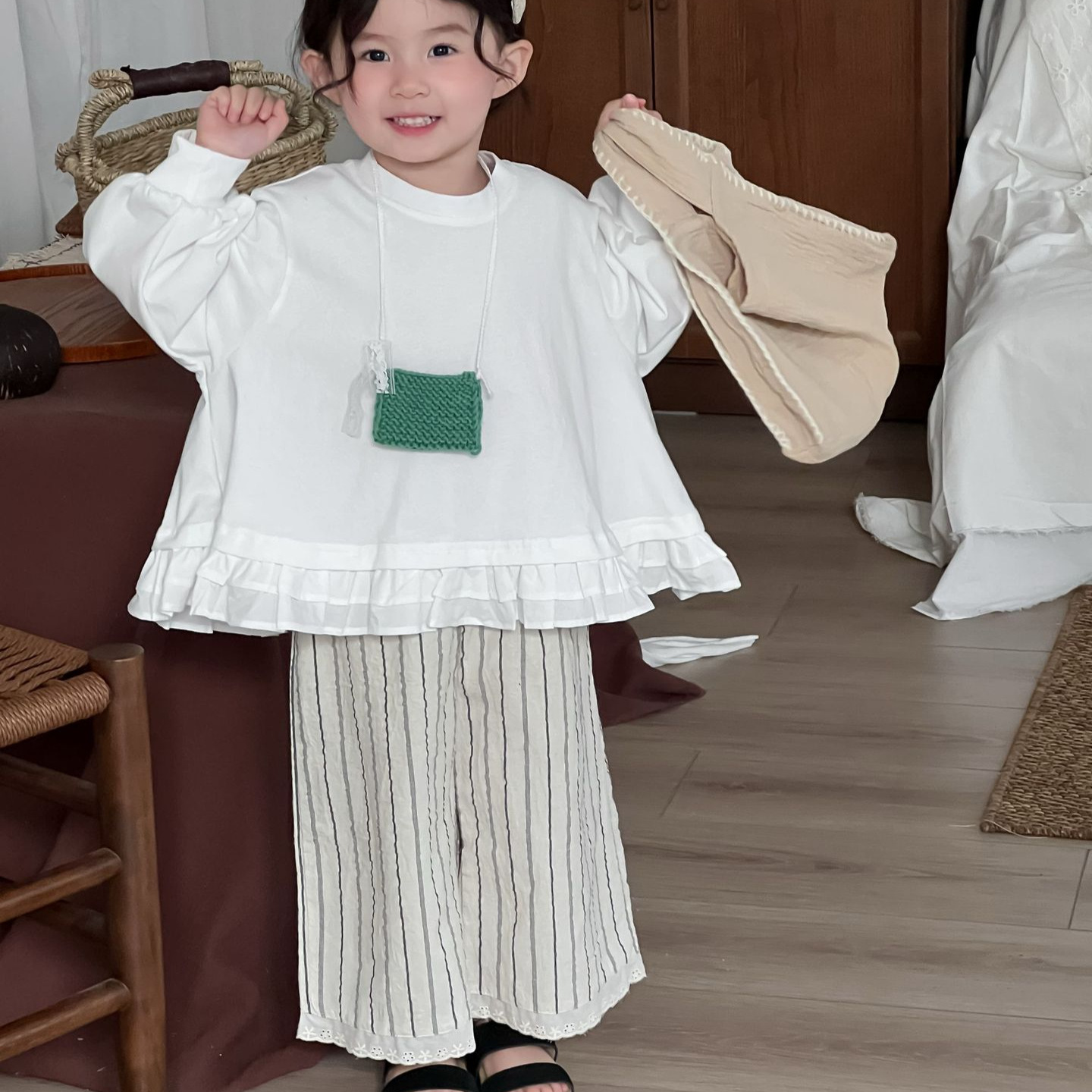 2025年 女の子 ベビー レトロ ルーズ レースパンツ 韓 - Baby Products Korean のレビューと価格