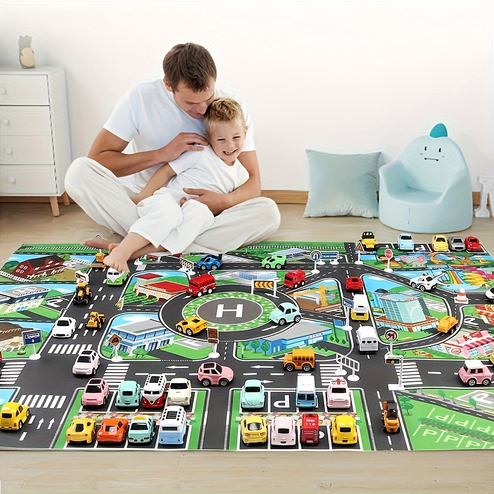 子供のための都市のトラフィックプレイマット、大きなゲームパッ - Play Mat のレビューと価格