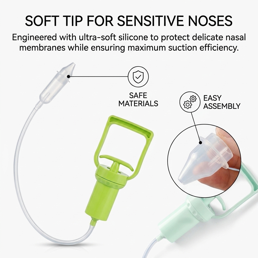 強力なハンドポンプ式ベビー鼻吸い器、安全で快適な新生児・幼児 - Baby Nose Cleaner のレビューと価格