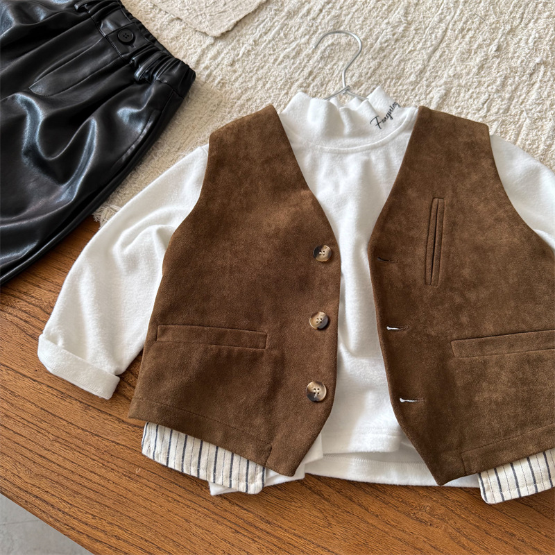 子供用コート 2026秋冬新作 男の子と女の子用 スエードカ - Baby Products Korean のレビューと価格