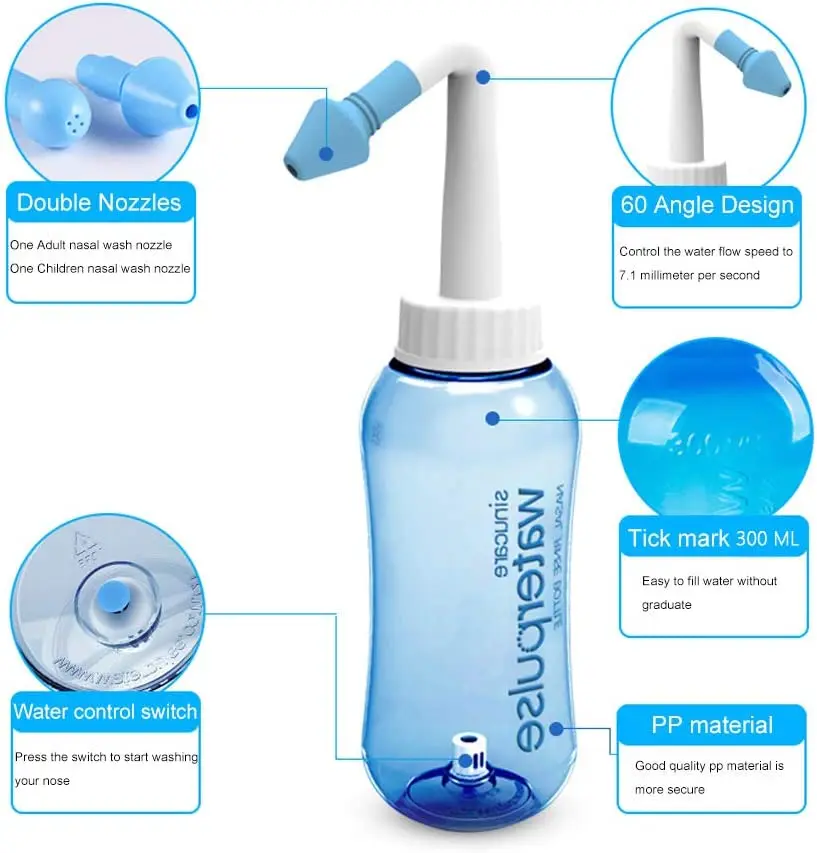 300ml 500ml 鼻洗浄器 リンスボトル ウォーターパ - Baby Nose Cleaner のレビューと価格